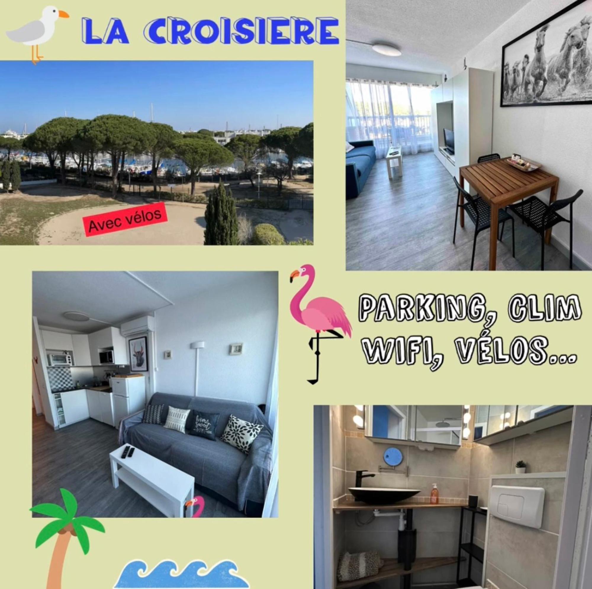 Studio Vue Port, Parking Prive, Terrasse, Clim Le Grau-du-Roi Eksteriør bilde